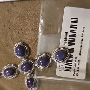 Mojave Purple Turquoise Cross Pendant